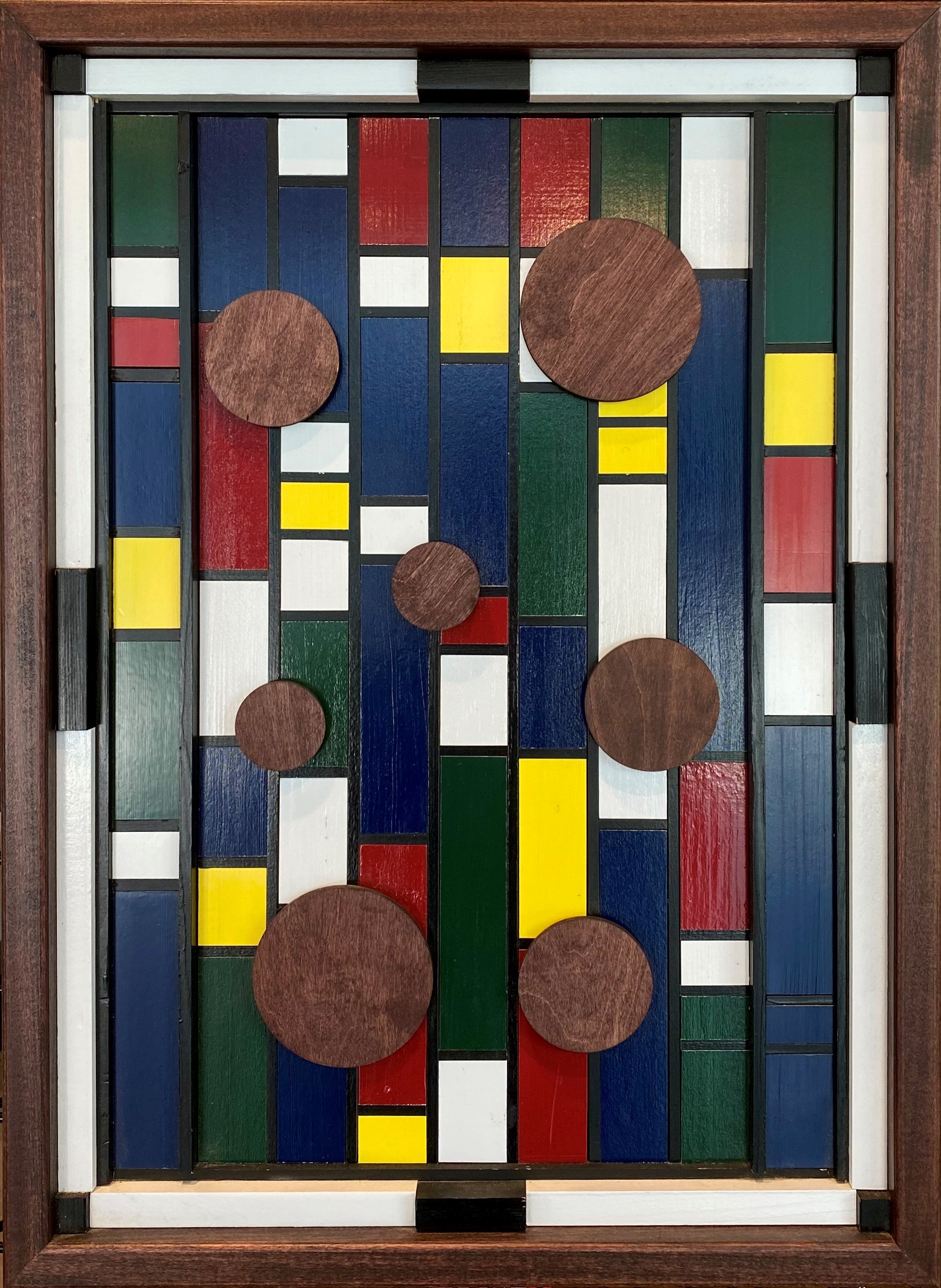 Wood Panel Wall Hanging Kaleidoscope by Mike Egan